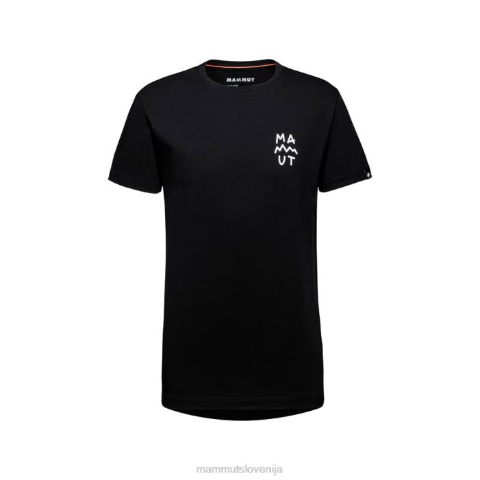 Črna oblačila 2JLD110 moški Mammut napisi na majici massone
