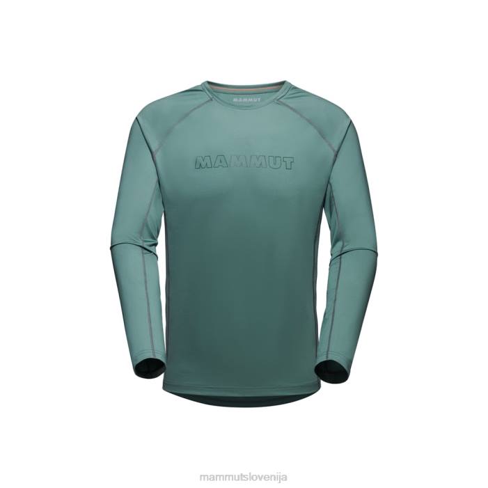temni žad oblačila 2JLD870 moški Mammut selun fl logotip z dolgimi rokavi
